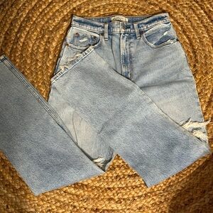 Abercrombie & Fitch Ultra High Rise Blue Jeans 6/28 w